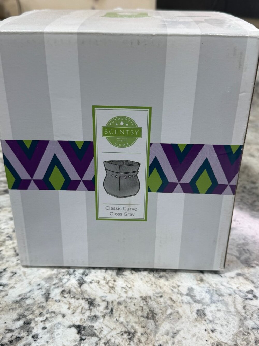Scentsy - Classic Curve Gloss Gray Full Size Warmer